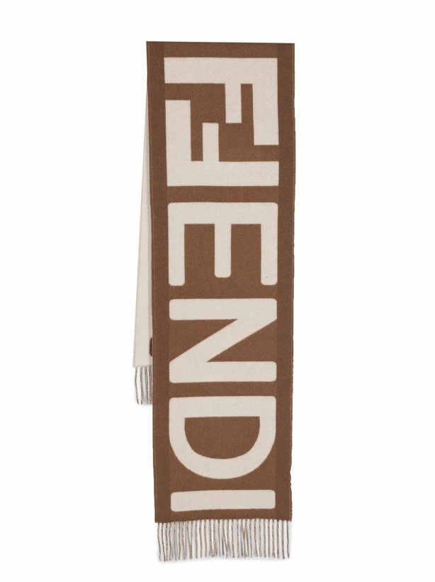 Photo: FENDI - Logo Wool Scarf