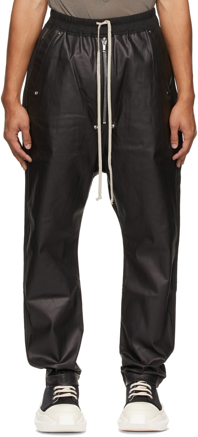 新品《 Rick Owens 》Bela Pants 48 BLACK付属品タグスペアボタン