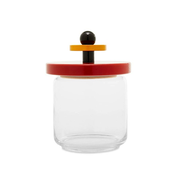 Photo: Alessi Glass Jar in Red/Black/Yellow