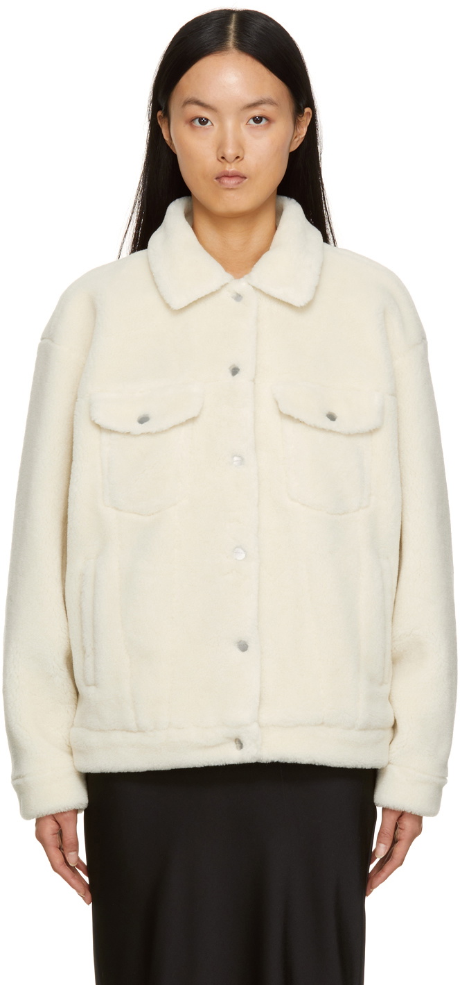 ANINE BING Off-White Fleece Rory Jacket ANINE BING