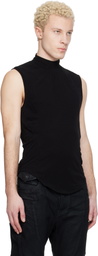 Julius Black Seamed High Neck T-shirt