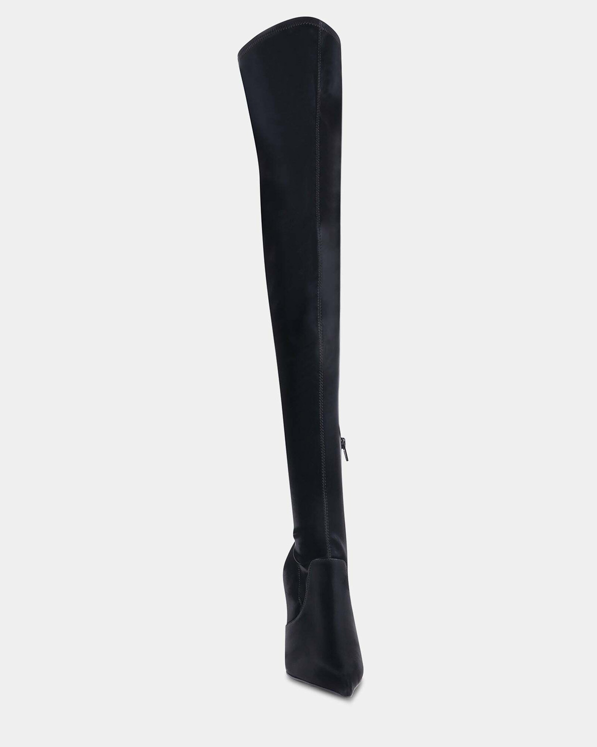Steve Madden Pegasus Boots in Black Satin