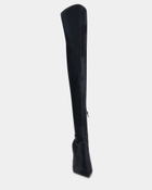 Steve Madden Pegasus Boots in Black Satin