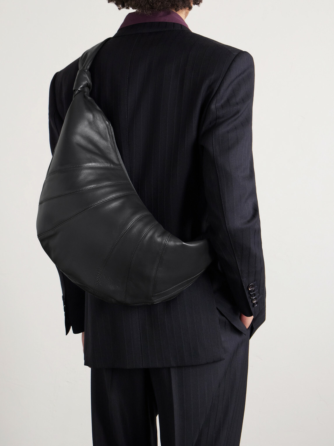 LEMAIRE - Croissant Large Leather Messenger Bag