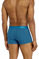 Diesel Three-pack of stretch cotton trunks with monogram - Trunks Mens in Blue