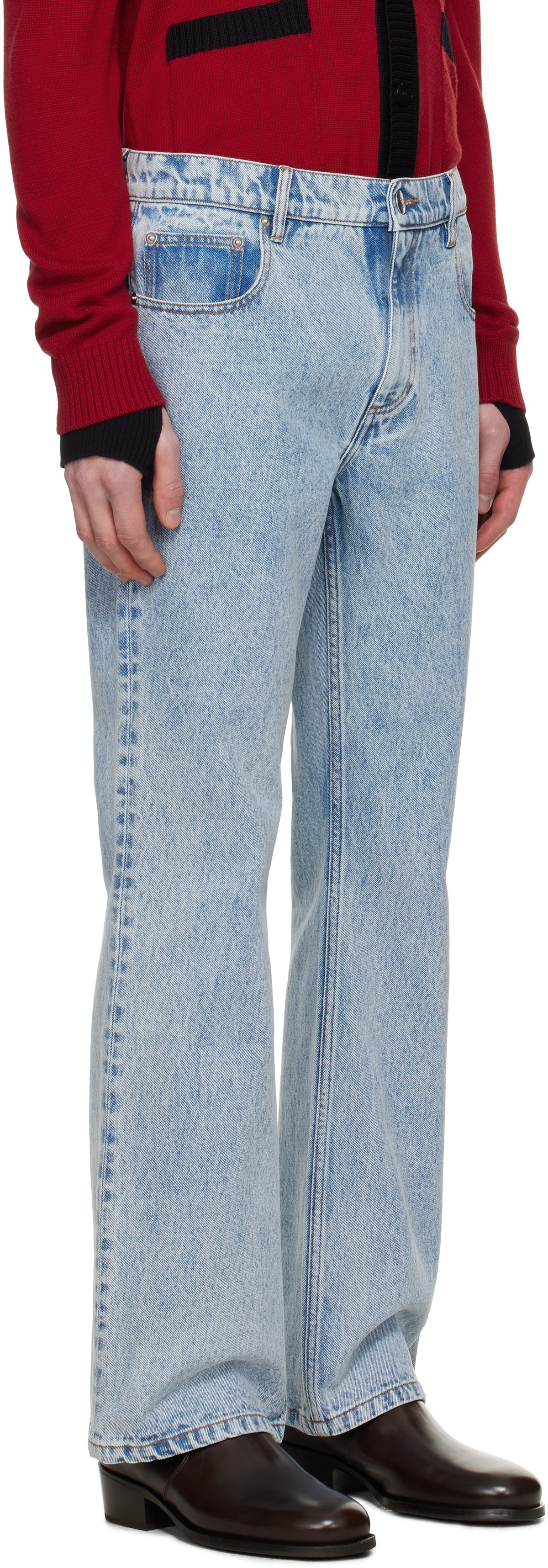 Ernest W. Baker Blue Flare Jeans
