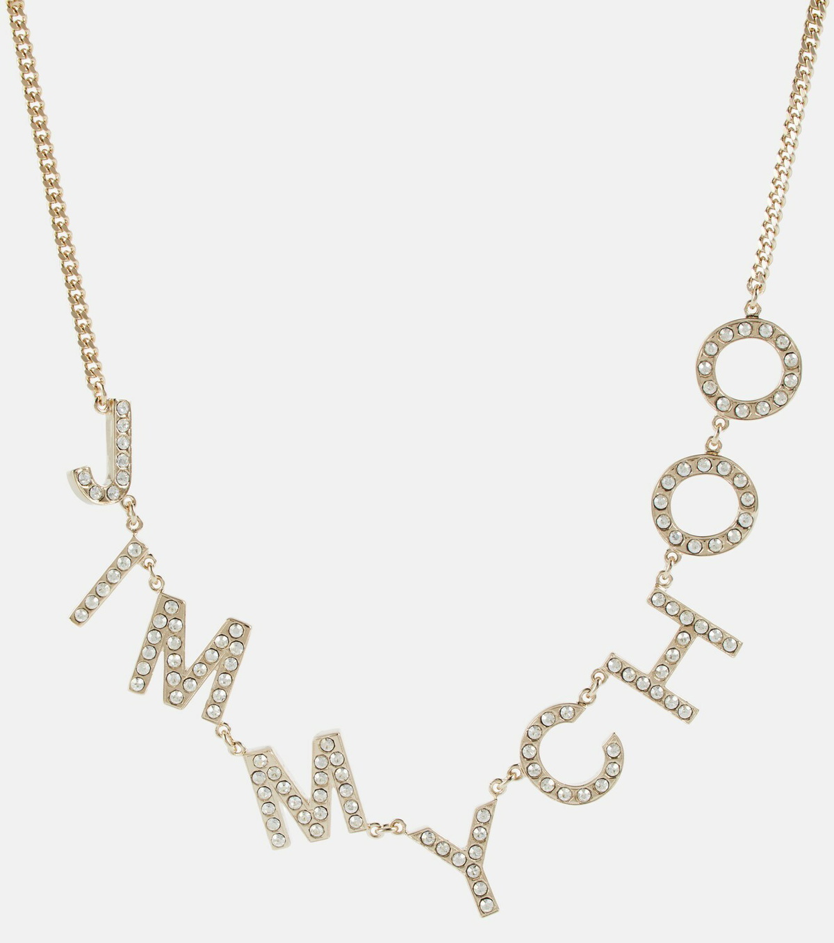 JIMMY CHOO 関税込み Crystal-embellished logo necklace Jimmy Choo - Crystal-embellished logo necklace Jimmy Choo