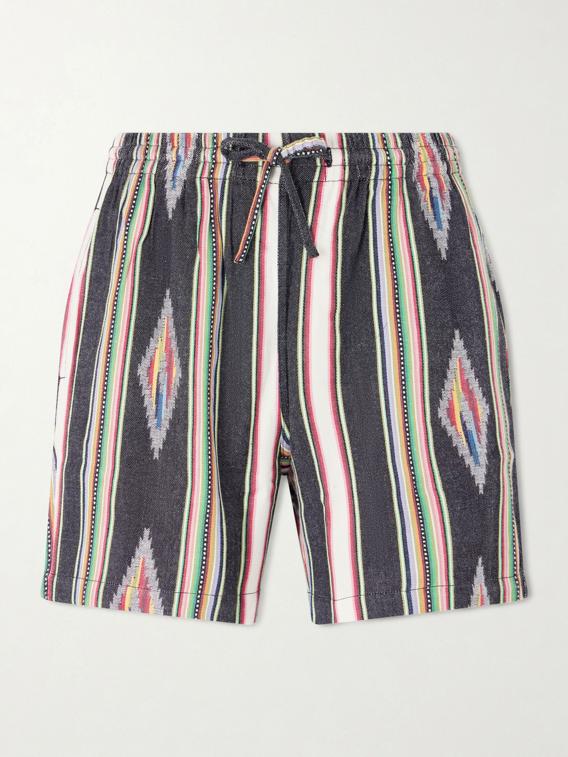 Kardo - Straight-Leg Cotton Drawstring Shorts - Multi