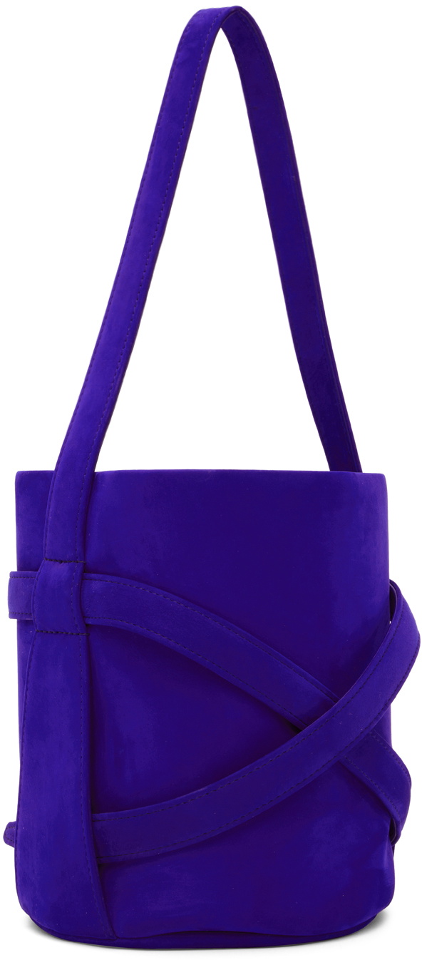 The Row Blue Mini Leo Bucket Bag The Row