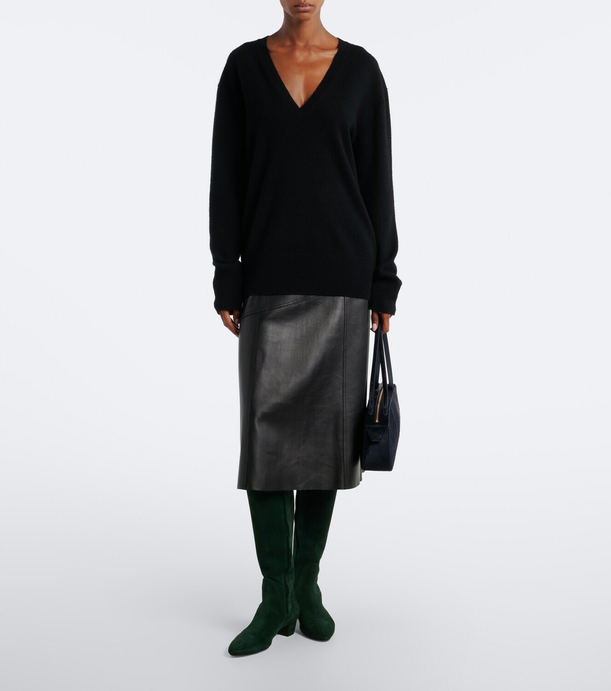 Aeyde Yana suede knee-high boots