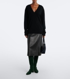Aeyde Yana suede knee-high boots
