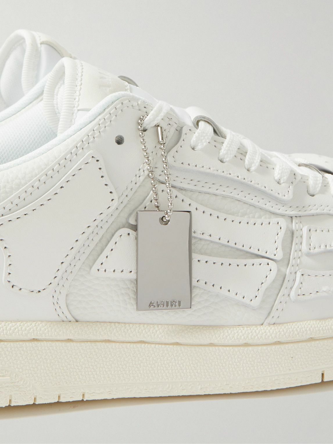 スニーカー Amiri White Leather Skel Sneakers AMIRI - Skel-Top Leather Sneakers - White Amiri