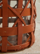 Ralph Lauren Home - Preston Medium Woven Leather Hurricane