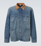 RRL Stockton corduroy-trimmed denim jacket