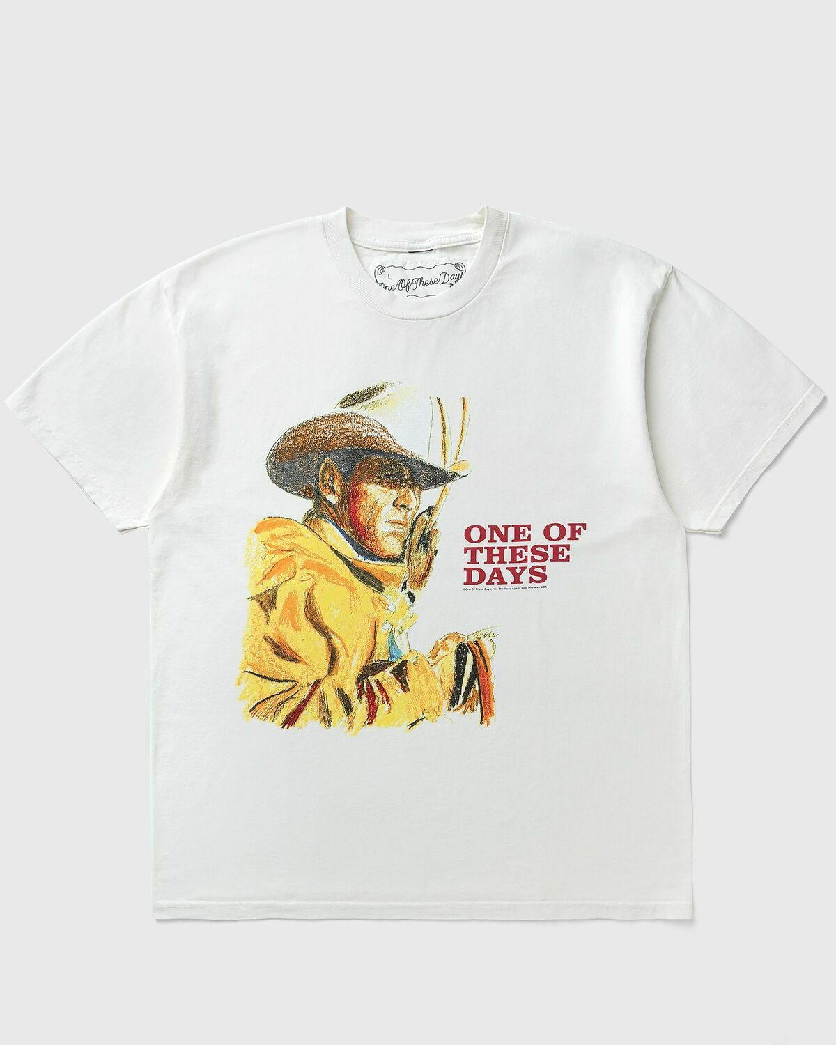 One of these Days TOMORROW NEVER KNOWS TSHIRT White Mens Shortsleefe