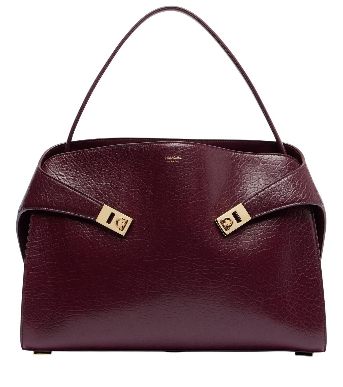 Ferragamo - Maxi Gancio leather shoulder bag Salvatore Ferragamo