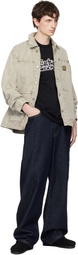 Carhartt Work In Progress Khaki OG Double Front Denim Jacket