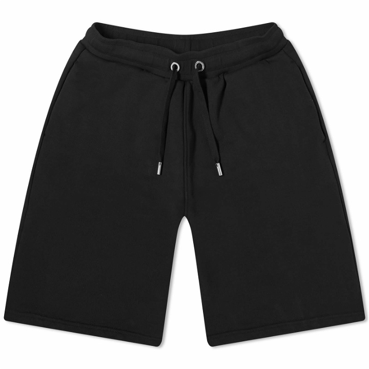 Photo: AMI Paris Men's Small A Heart Sweat Shorts in Black