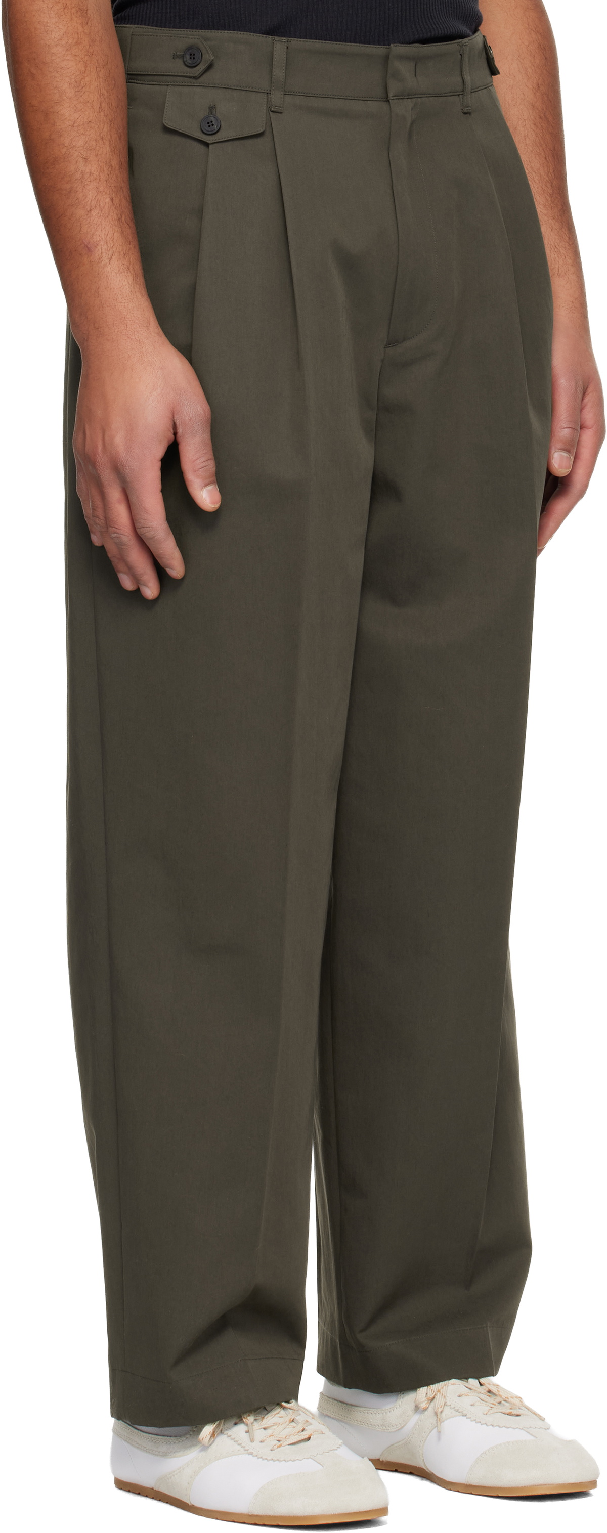LE17SEPTEMBRE Brown Two Tuck Trousers