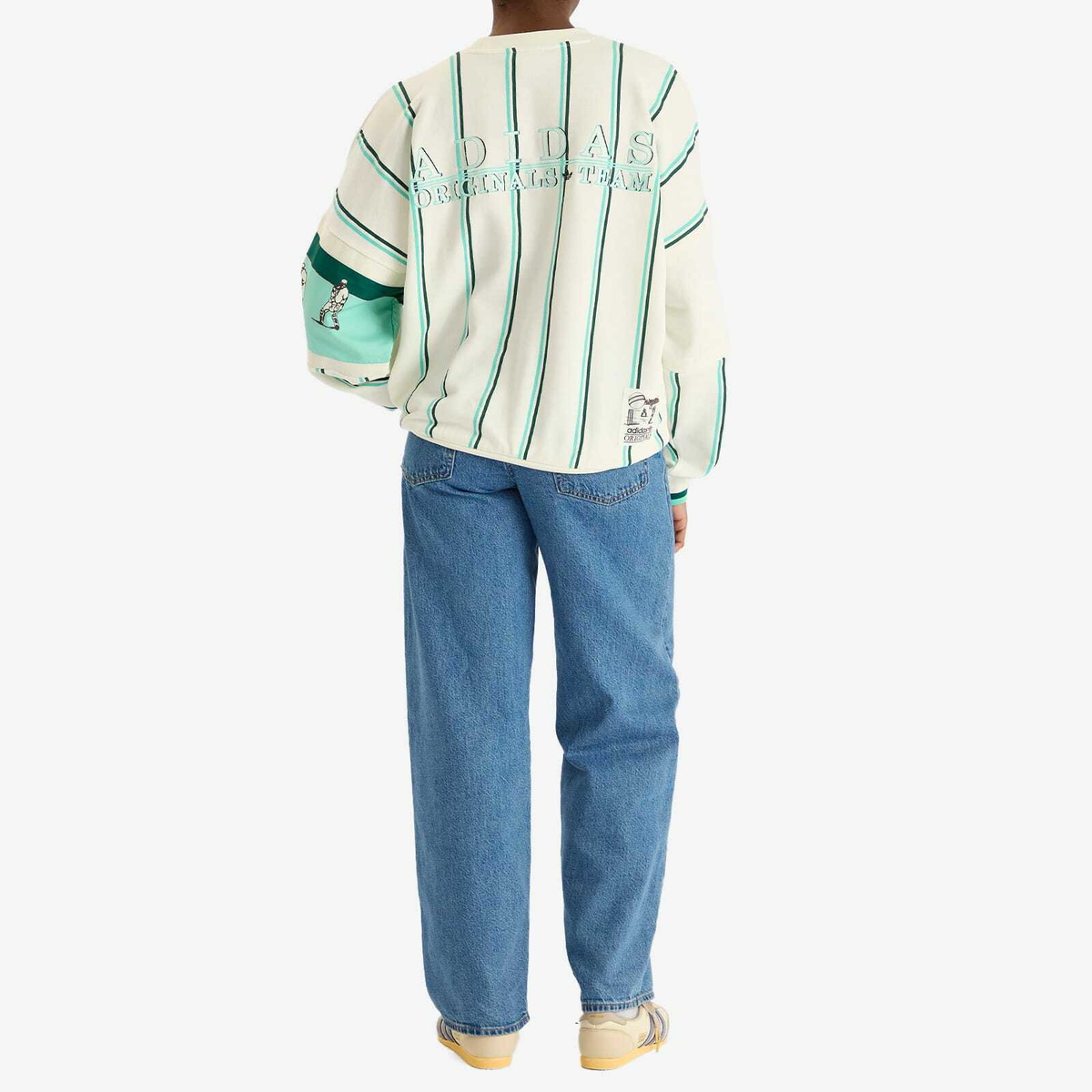 Adidas Women's Originals Retro Sports Sweatshirt in Off White