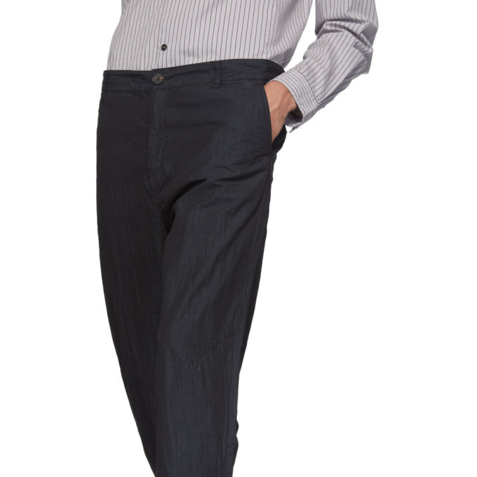 Robert Geller Black The Textured Trousers