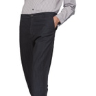 Robert Geller Black The Textured Trousers
