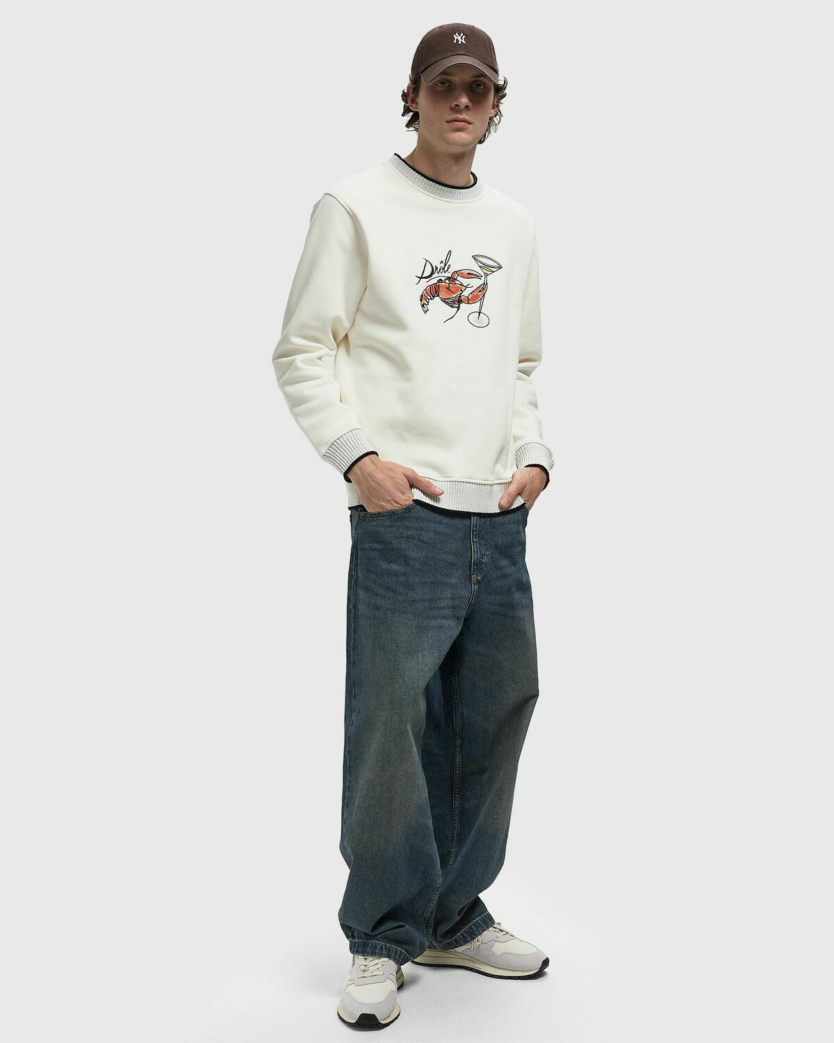 Drôle de Monsieur Le Sweatshirt Homard White Men