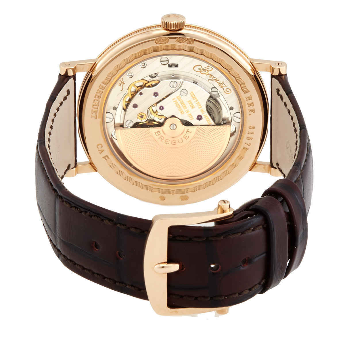 Breguet Classique 18kt Rose Gold Silver-tone Dial Mens Watch 5157BR/11/9V6