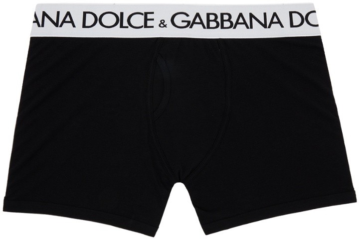 Photo: Dolce & Gabbana Black Long-Leg Boxers