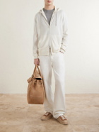 Brunello Cucinelli - Cashmere Zip-Up Hoodie - White