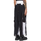 Youths in Balaclava Black and White HE/R Boxing Trousers