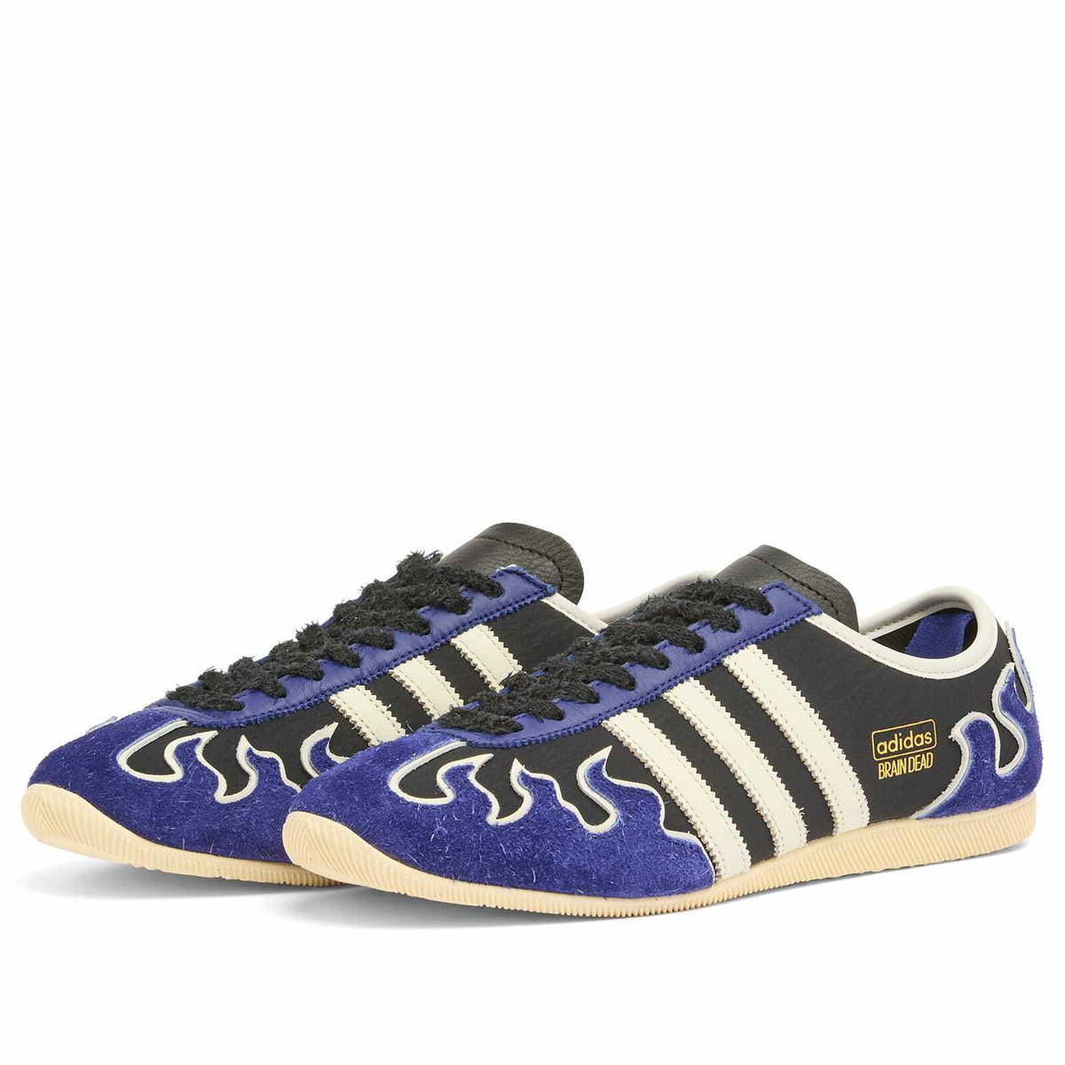 Adidas x Brain Dead Japan Lo Sneaker in Core Black/Off White/Warm Vanilla