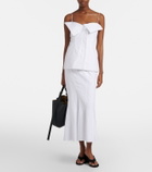 Fforme Ora cotton poplin midi skirt
