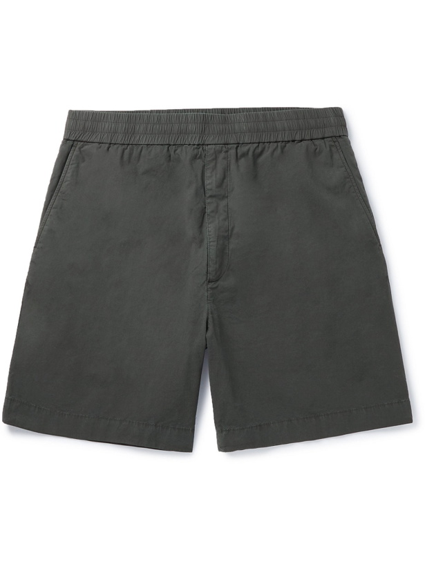 Photo: ACNE STUDIOS - Randal Washed-Cotton Shorts - Gray - IT 44