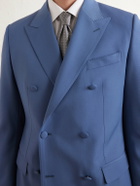 Dolce&Gabbana - Double-Breasted Wool Blazer - Blue