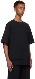 NULLUS Black Envelope Slit T-shirt