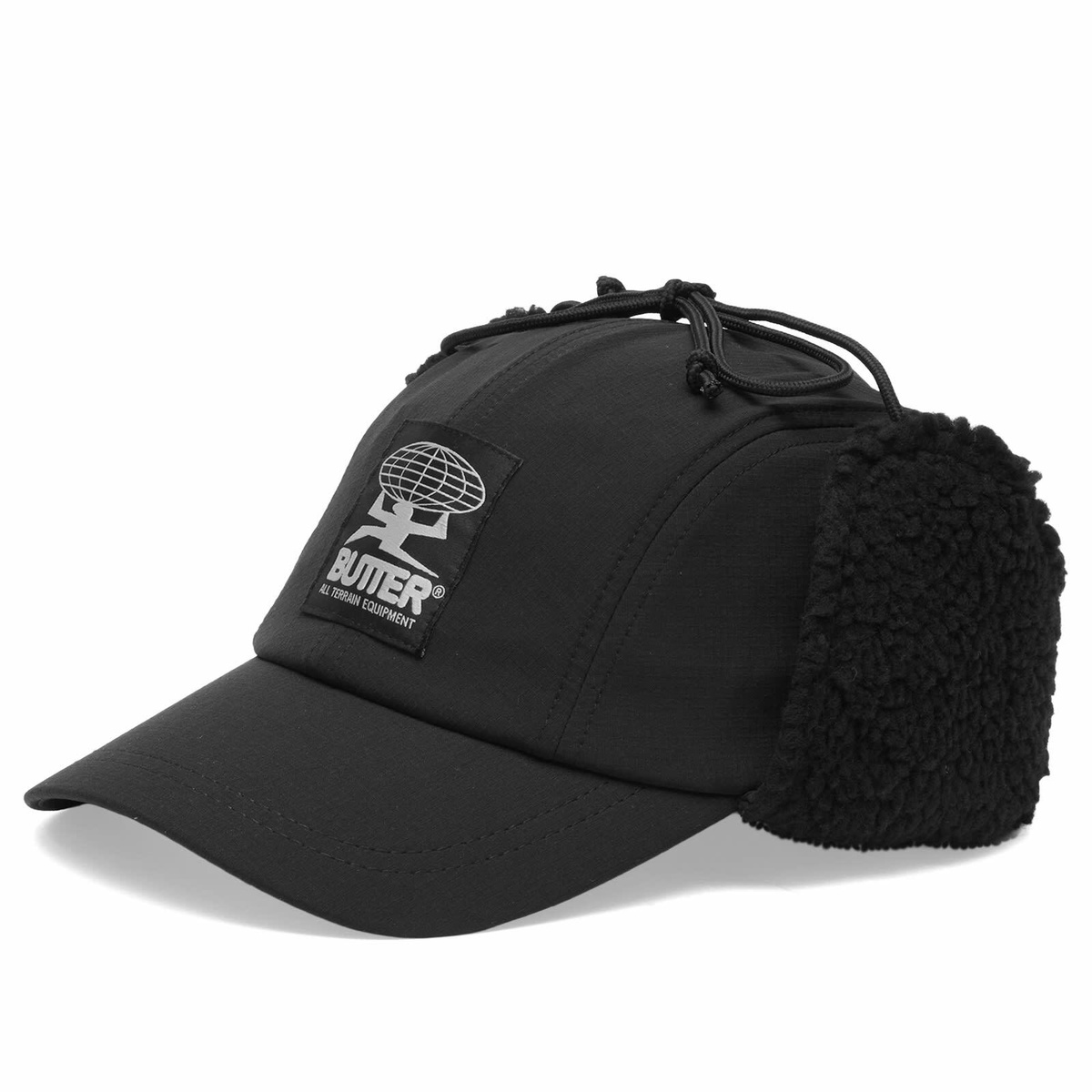 Butter Goods Men's Terrain Ski 4 Panel Cap in Black