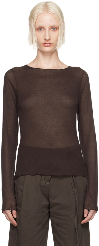 Photo: Deiji Studios Brown Knit Long Sleeve T-Shirt
