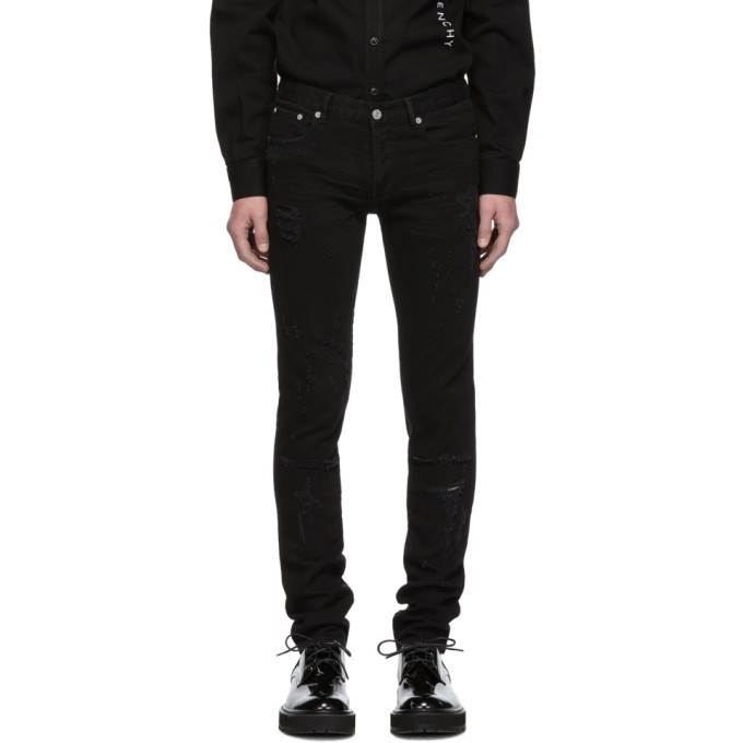 Photo: Givenchy Black Distressed Jeans