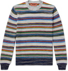 Missoni - Striped Crochet-Knit Cotton and Wool-Blend Sweater - Multi