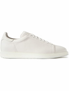 Brunello Cucinelli - Full-Grain Leather Sneakers - White