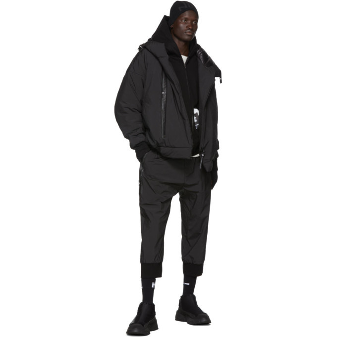Julius Black Graphic Zip-Up Hoodie Julius