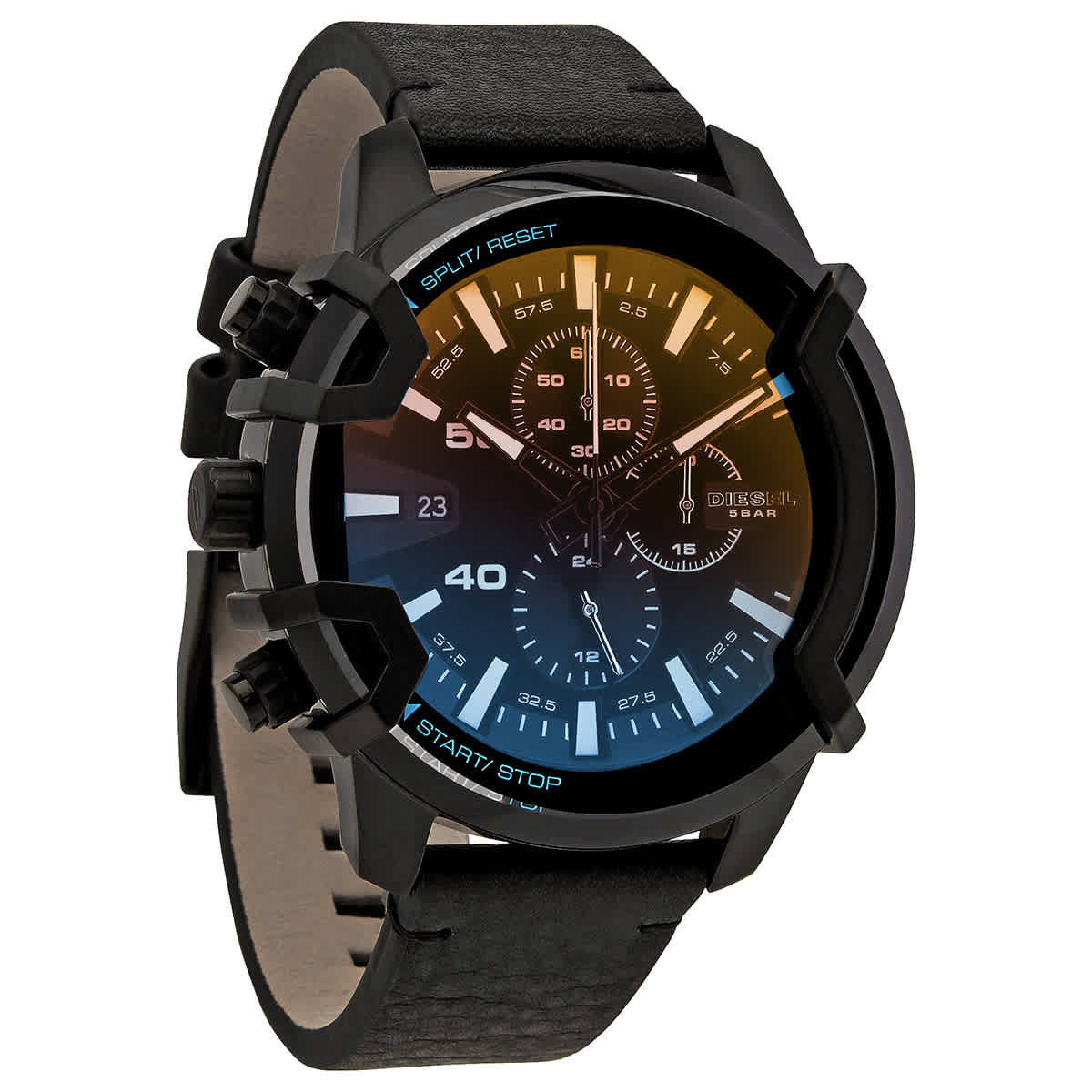 Diesel Chronograph Lefty Quartz Digital Black Dial Mens Watch