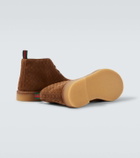 Gucci GG suede ankle boots