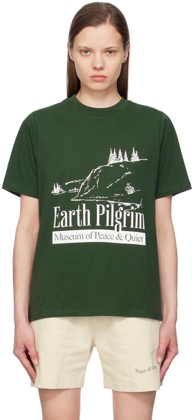 Museum of Peace & Quiet Green 'Earth Pilgrim' T-Shirt