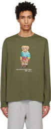Polo Ralph Lauren Green Polo Bear Long Sleeve T-Shirt