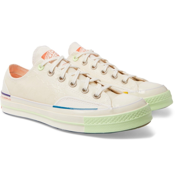 Photo: Converse - Pigalle Chuck 70 Coated-Canvas Sneakers - Neutrals