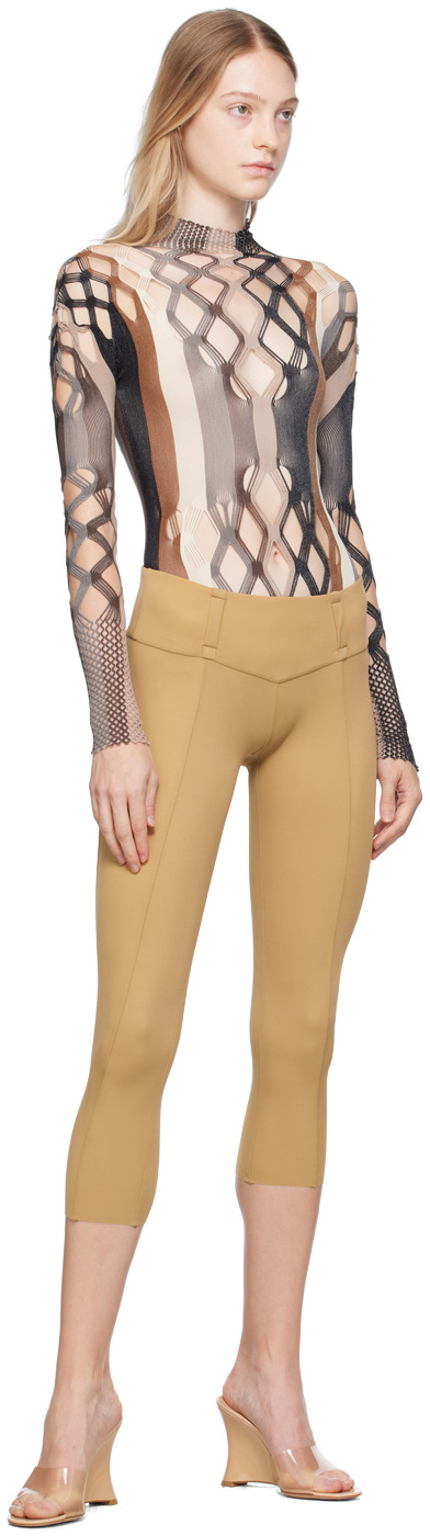 SSENSE Canada Exclusive Taupe Lulu Bodysuit by Poster Girl on Sale