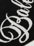 Balenciaga - Intarsia-Knit Wool-Blend Beanie - Black