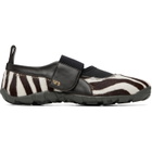 Wales Bonner White & Brown Jewel Mary Jane Sneakers